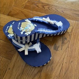 Monnalisa Girls Platform Flip-Flops Sandals Shoes Size 12 29